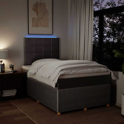 Boxspringbett mit Matratze Taupe 120x200 cm Stoff