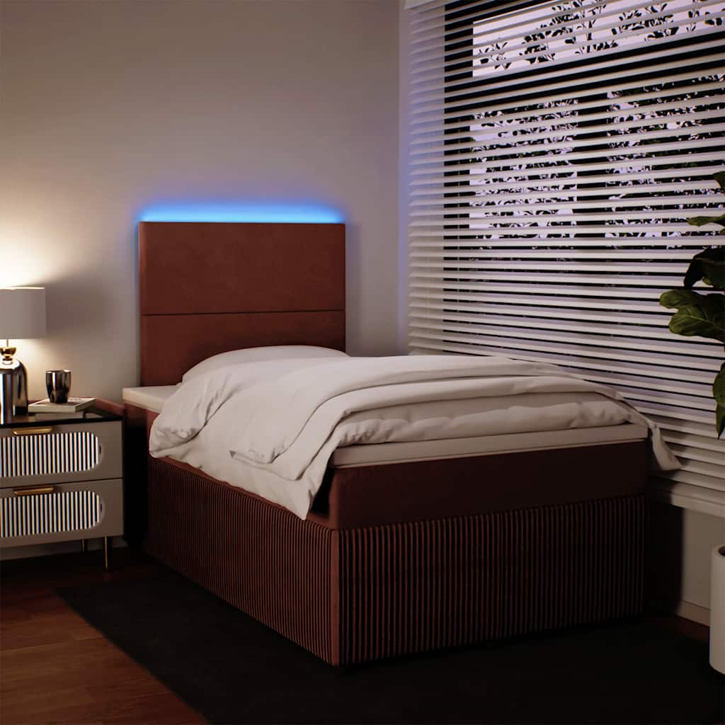 Boxspringbett mit Matratze Rosa 120x200 cm Samt