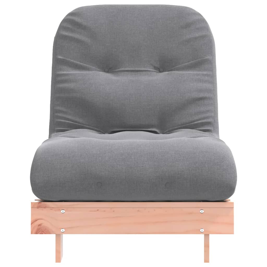 Canapé-lit futon avec matelas 70x206x11 cm en bois de sapin de Douglas massif