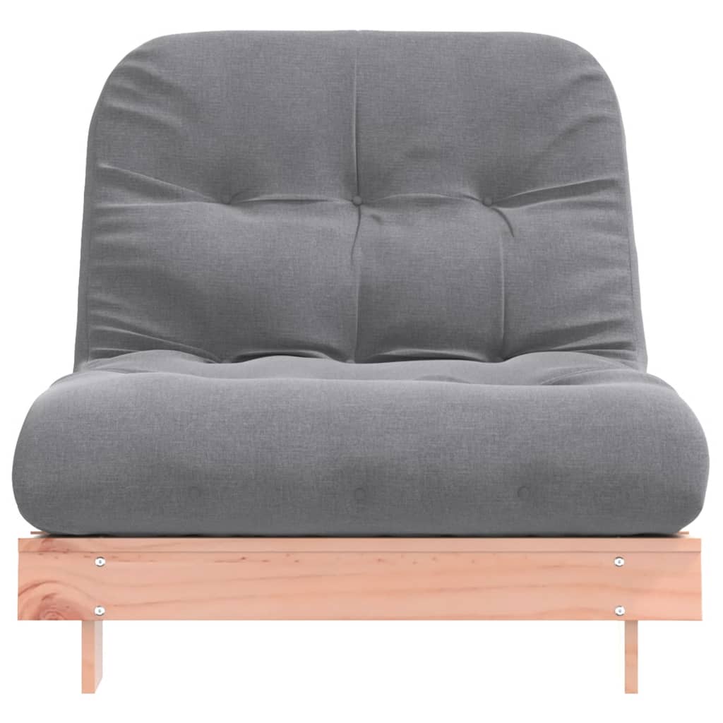 Canapé-lit futon avec matelas 90x206x11 cm en bois de sapin de Douglas massif