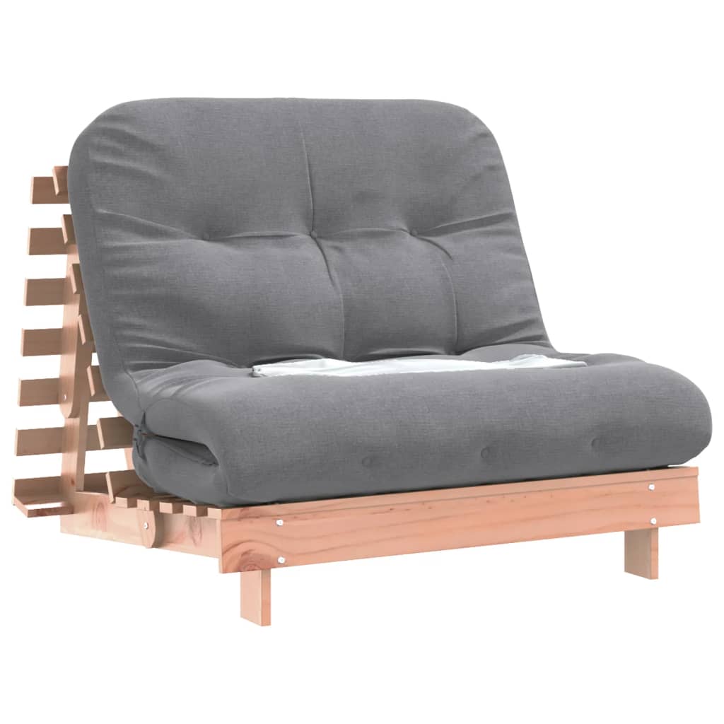 Canapé lit futon avec matelas 100x206x11cm bois de Douglas massif