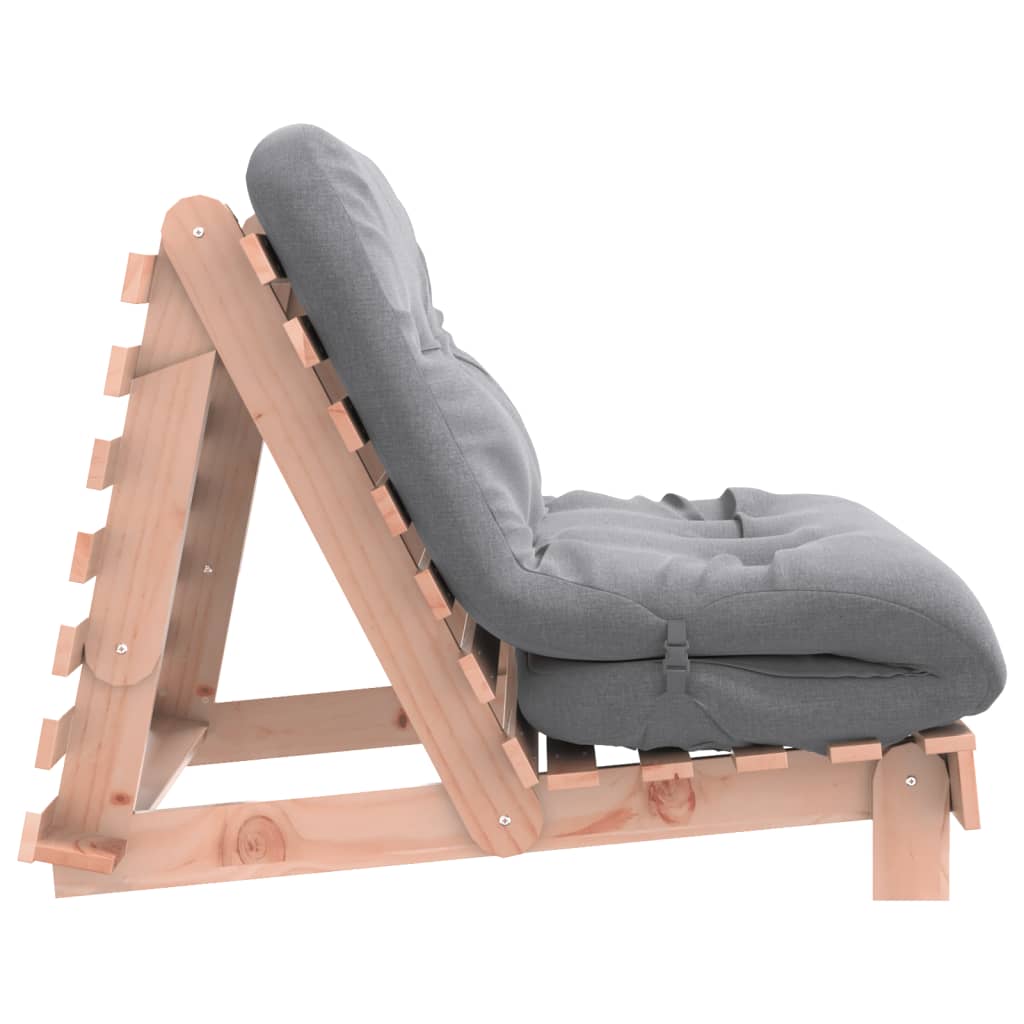 Canapé lit futon avec matelas 100x206x11cm bois de Douglas massif