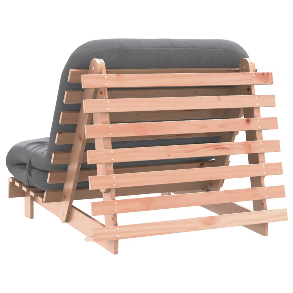 Canapé lit futon avec matelas 100x206x11cm bois de Douglas massif