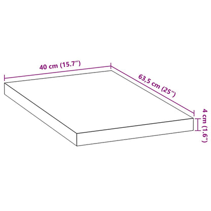 Küchenarbeitsplatte 40x63,5x4 cm Massivholz Eiche Rechteckig