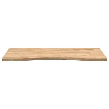 Schreibtischplatte Unbehandelt 100x50x2,5 cm Massivholz Eiche