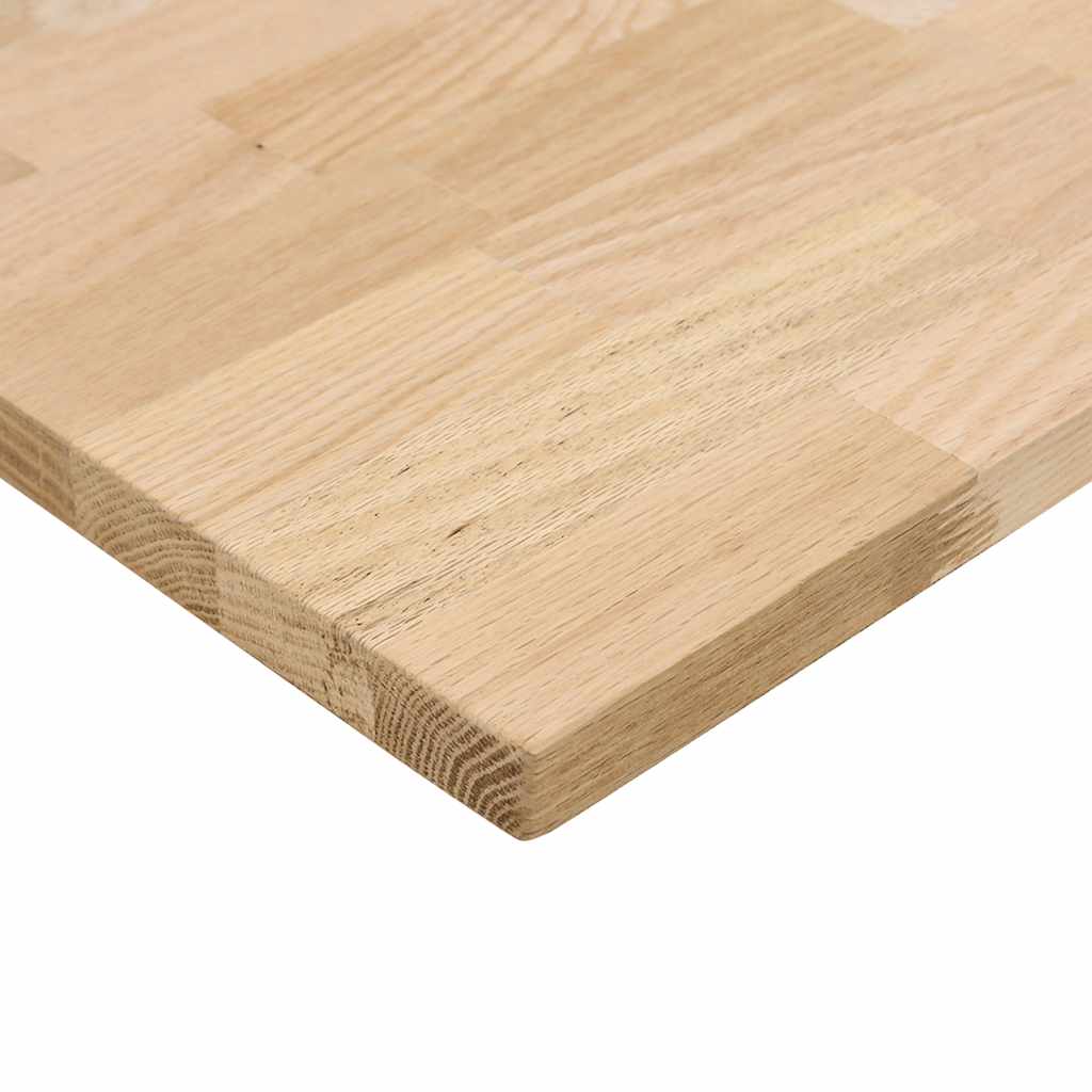 Schreibtischplatte Unbehandelt 100x80x2,5 cm Massivholz Eiche