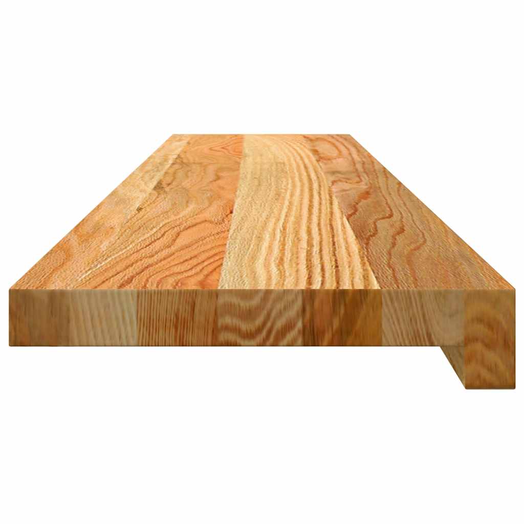 Fensterbänke 2 Stk. Hellbraun 100x20x2 cm Massivholz Eiche