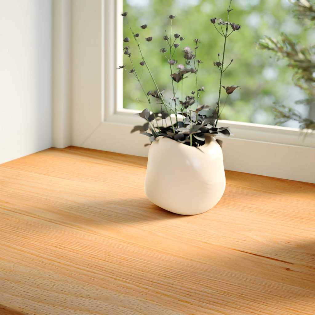 Fensterbänke 2 Stk. Hellbraun 120x25x2 cm Massivholz Eiche