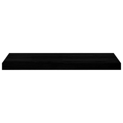 Fensterbänke 2 Stk. Braun-Schwarz 70x25x2 cm Massivholz Eiche