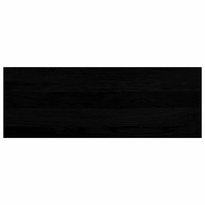 Fensterbänke 2 Stk. Braun-Schwarz 70x25x2 cm Massivholz Eiche