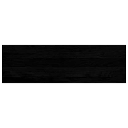Fensterbänke 2 Stk. Braun-Schwarz 80x25x2 cm Massivholz Eiche