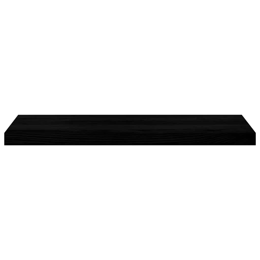 Fensterbänke 2 Stk. Braun-Schwarz 80x30x2 cm Massivholz Eiche