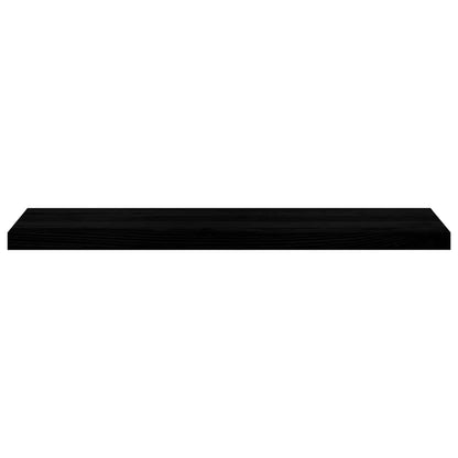 Fensterbänke 2 Stk. Braun-Schwarz 100x30x2 cm Massivholz Eiche