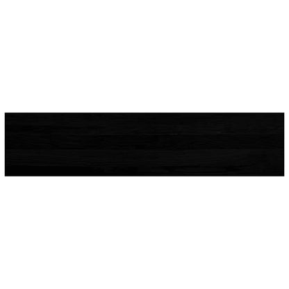 Fensterbänke 2 Stk. Braun-Schwarz 110x30x2 cm Massivholz Eiche