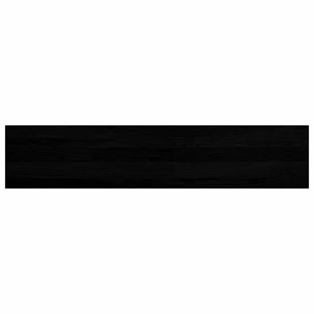Fensterbänke 2 Stk. Braun-Schwarz 120x30x2 cm Massivholz Eiche
