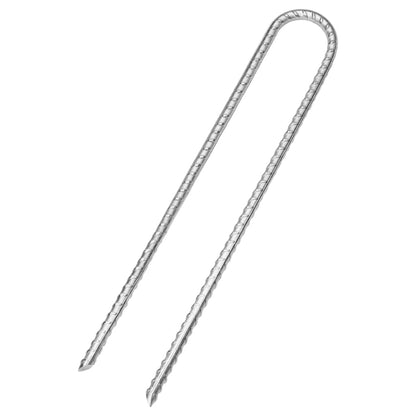 Zeltheringe 6 Stk. U-Form 30 cm Ø8,5 mm Verzinkter Stahl