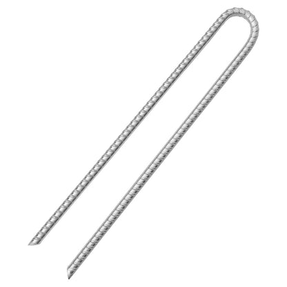 Zeltheringe 12 Stk. U-Form 41,5 cm Ø13 mm Verzinkter Stahl