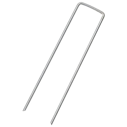 Bodenanker U-Form 25 Stk. 15x3,5 cm Verzinkter Stahl