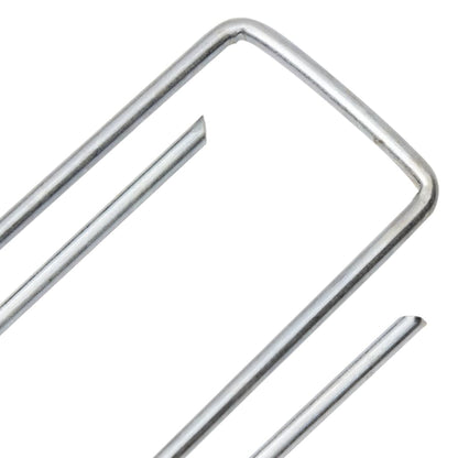 Bodenanker U-Form 25 Stk. 15x3,5 cm Verzinkter Stahl