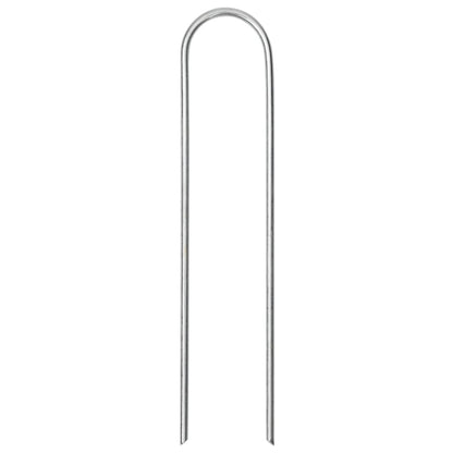Bodenanker U-Form 25 Stk. 15x3,5 cm Verzinkter Stahl