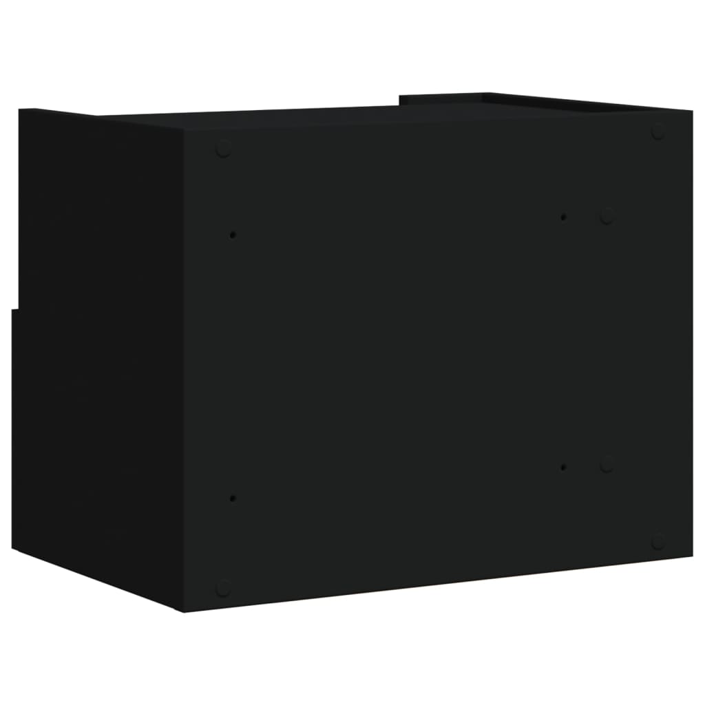 Tables de chevet murales 2 pcs. Noir 45x30x35 cm