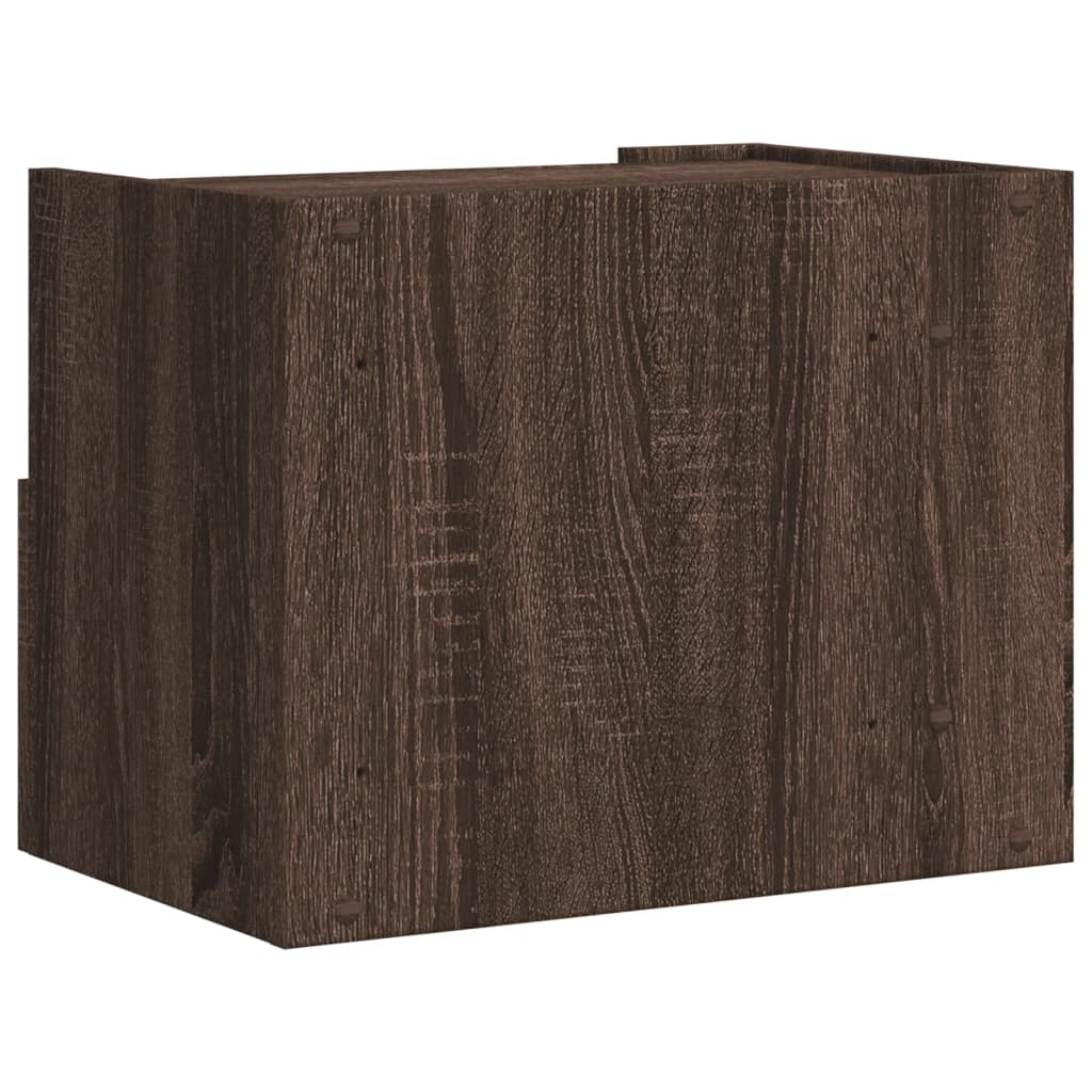 Tables de chevet murales 2 pcs. Aspect chêne marron 45x30x35 cm