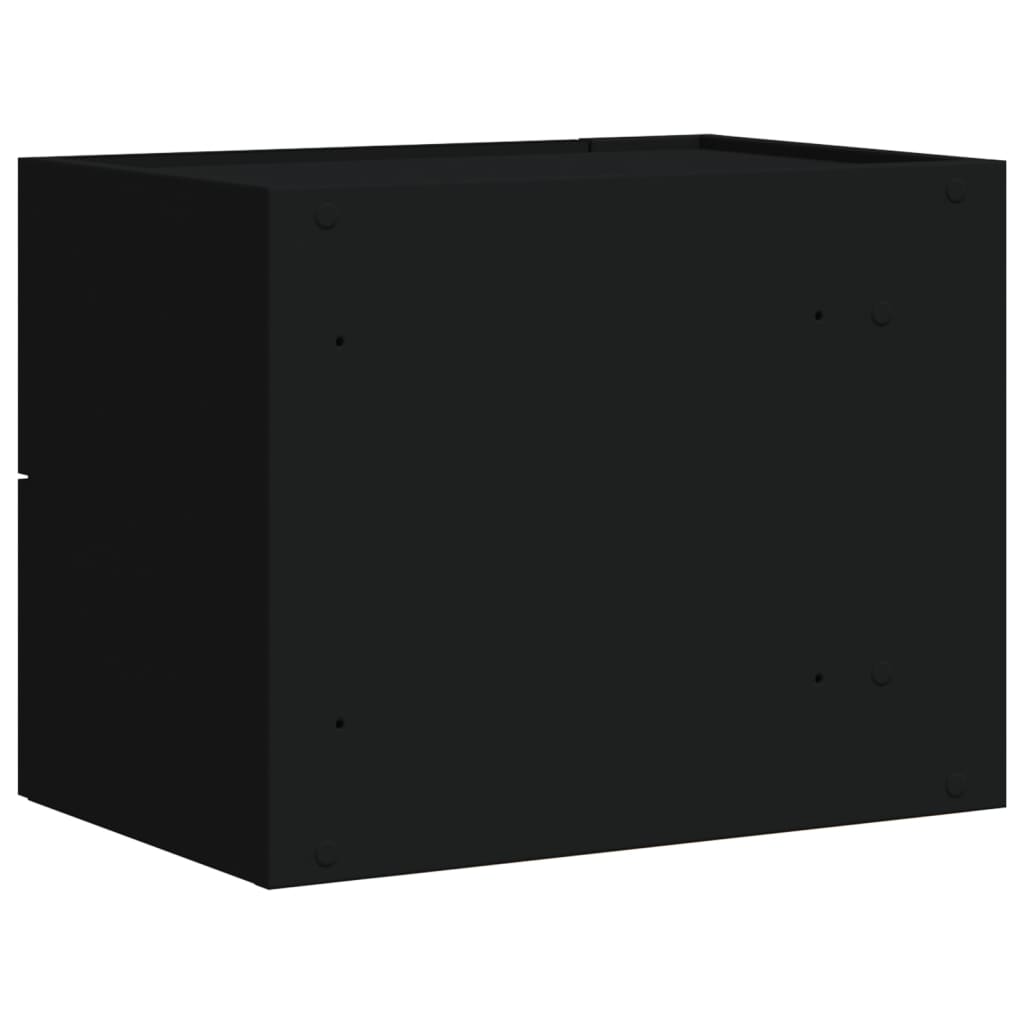 Tables de chevet murales 2 pcs. Noir 45x30x35 cm