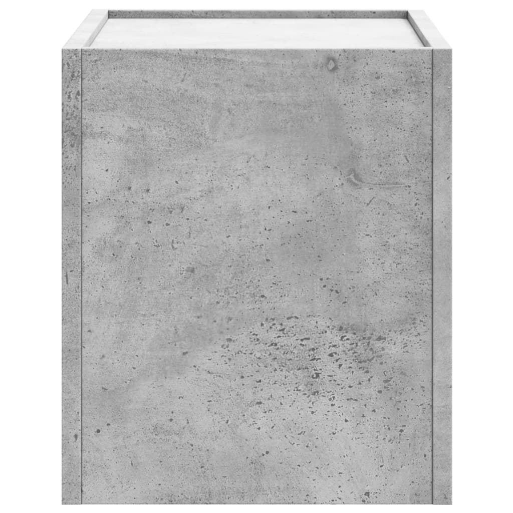 Tables de chevet murales 2 pcs gris béton 45x30x35 cm