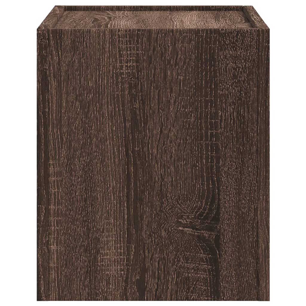 Tables de chevet murales 2 pcs. Aspect chêne marron 45x30x35 cm