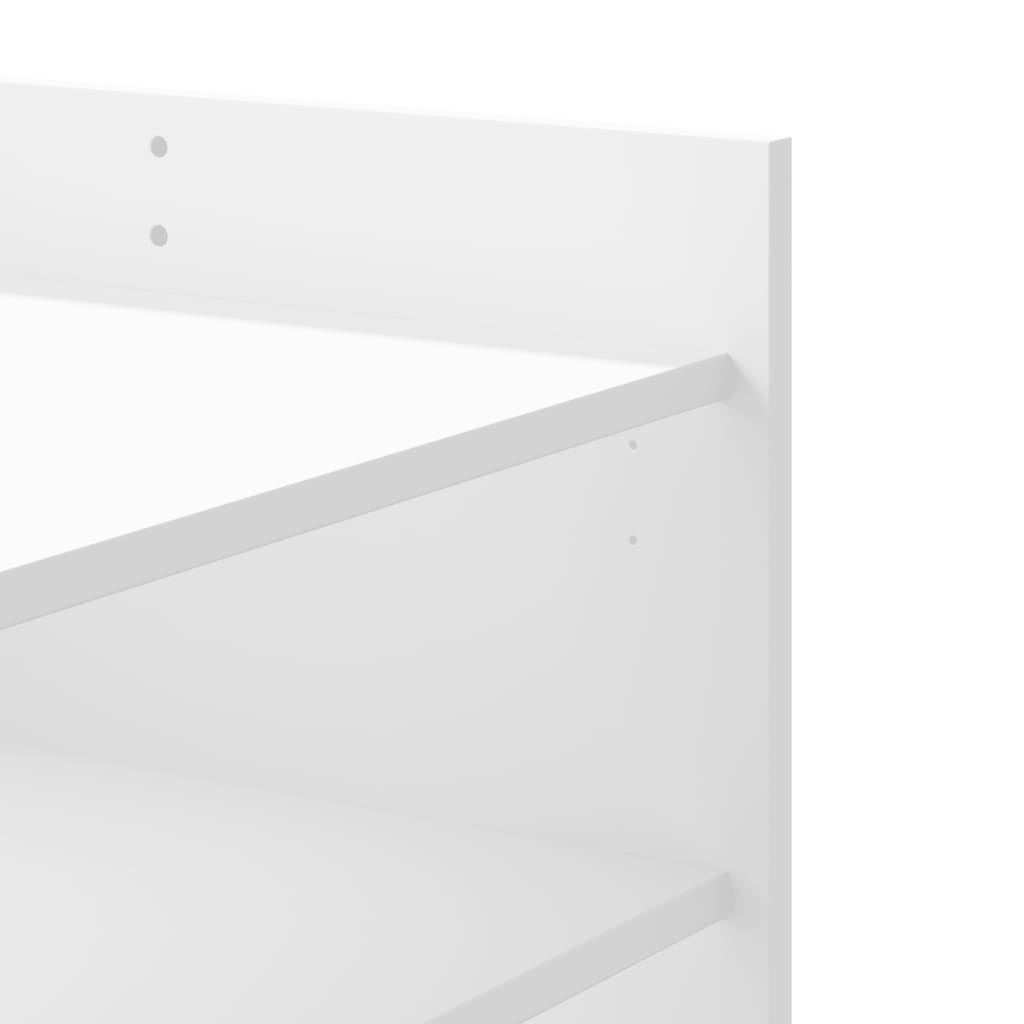Table basse blanche 80x50x50 cm en bois