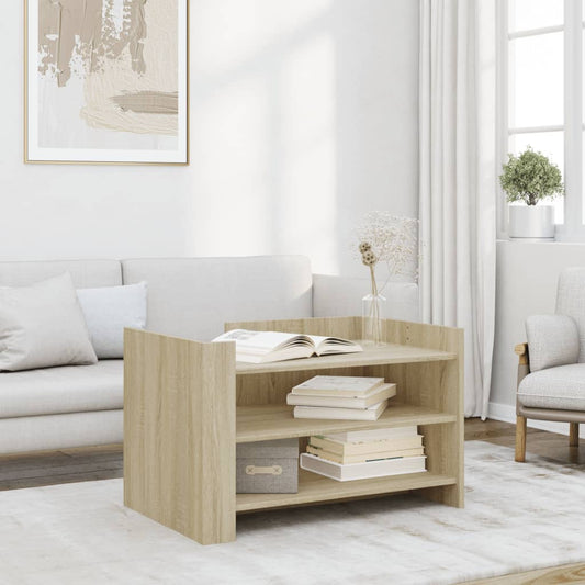 Table basse chêne Sonoma 80x50x50 cm en bois