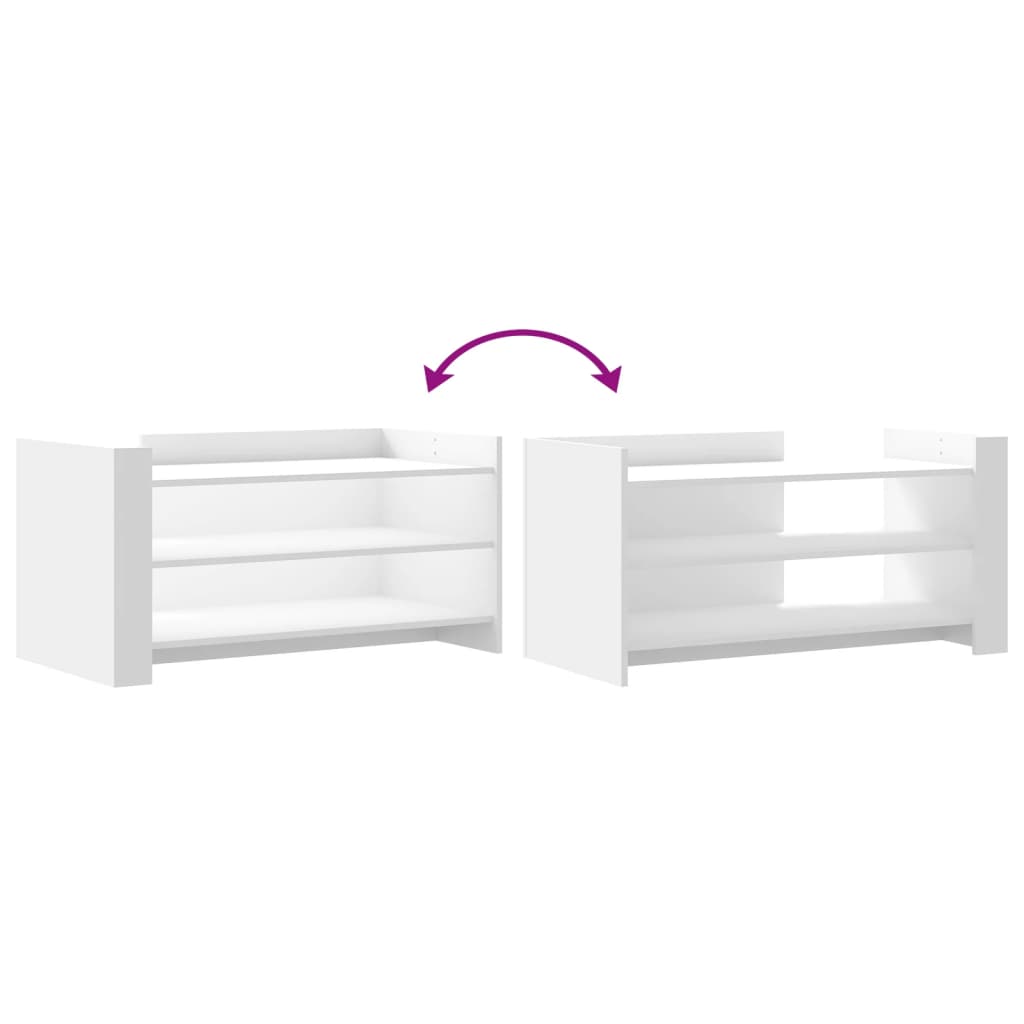 Table basse blanche 100x50x50 cm en bois