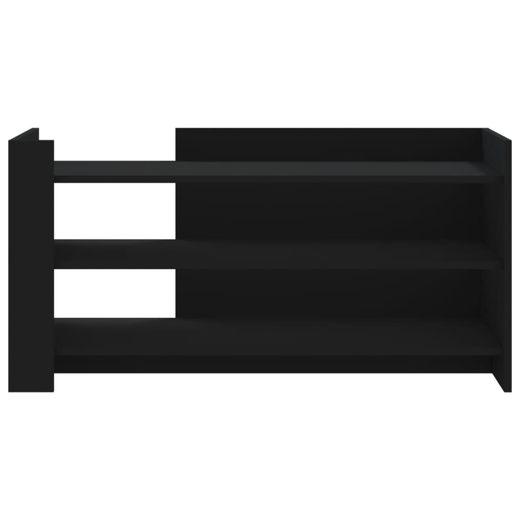 Coffee Table Black 100x50x50 cm Wood Material