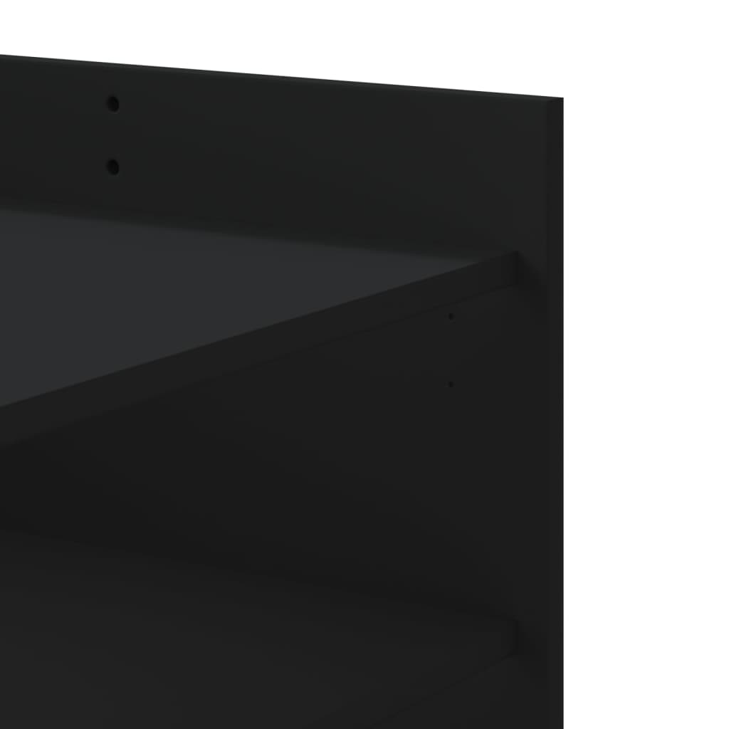 Coffee Table Black 100x50x50 cm Wood Material