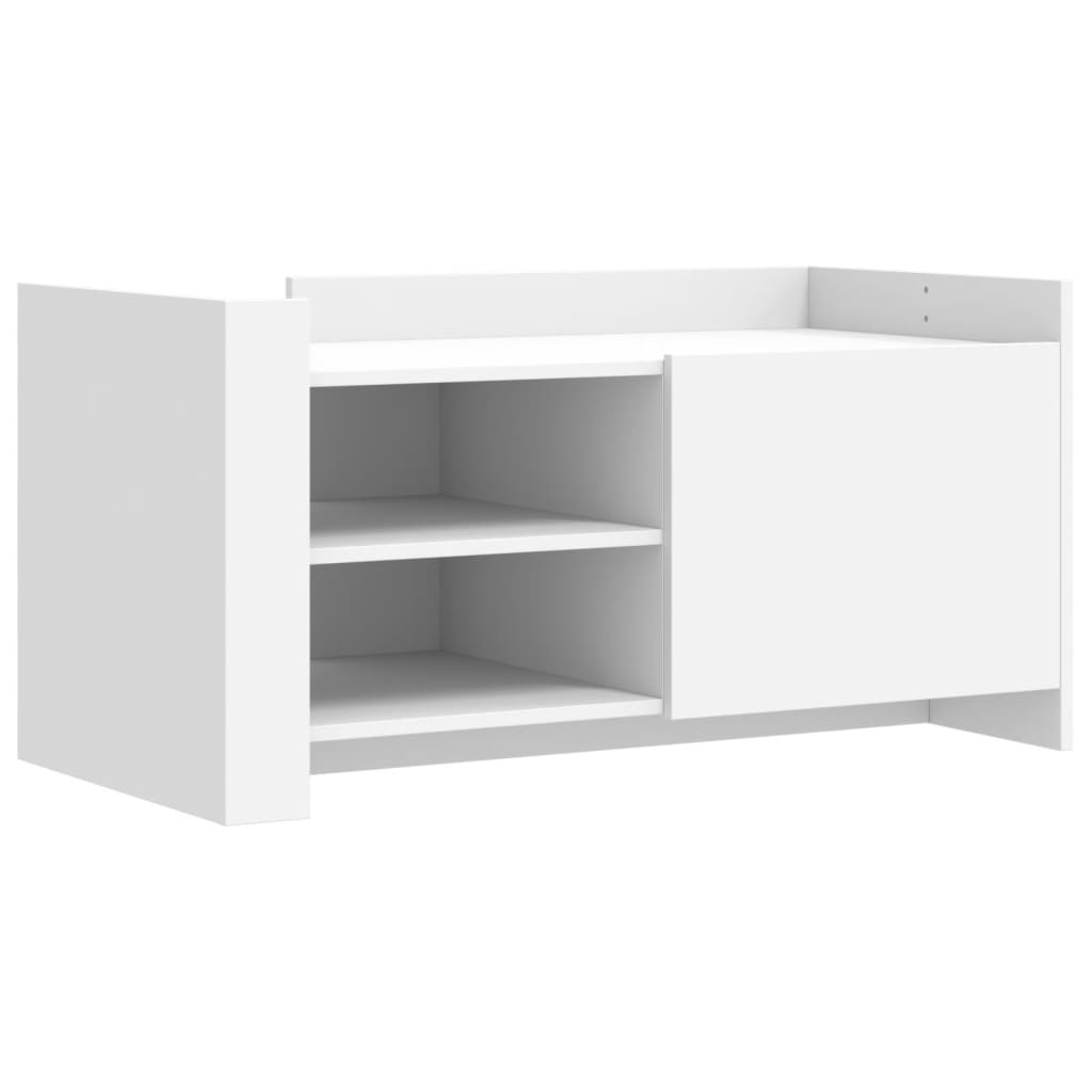 Table basse blanche 100x50x50 cm en bois
