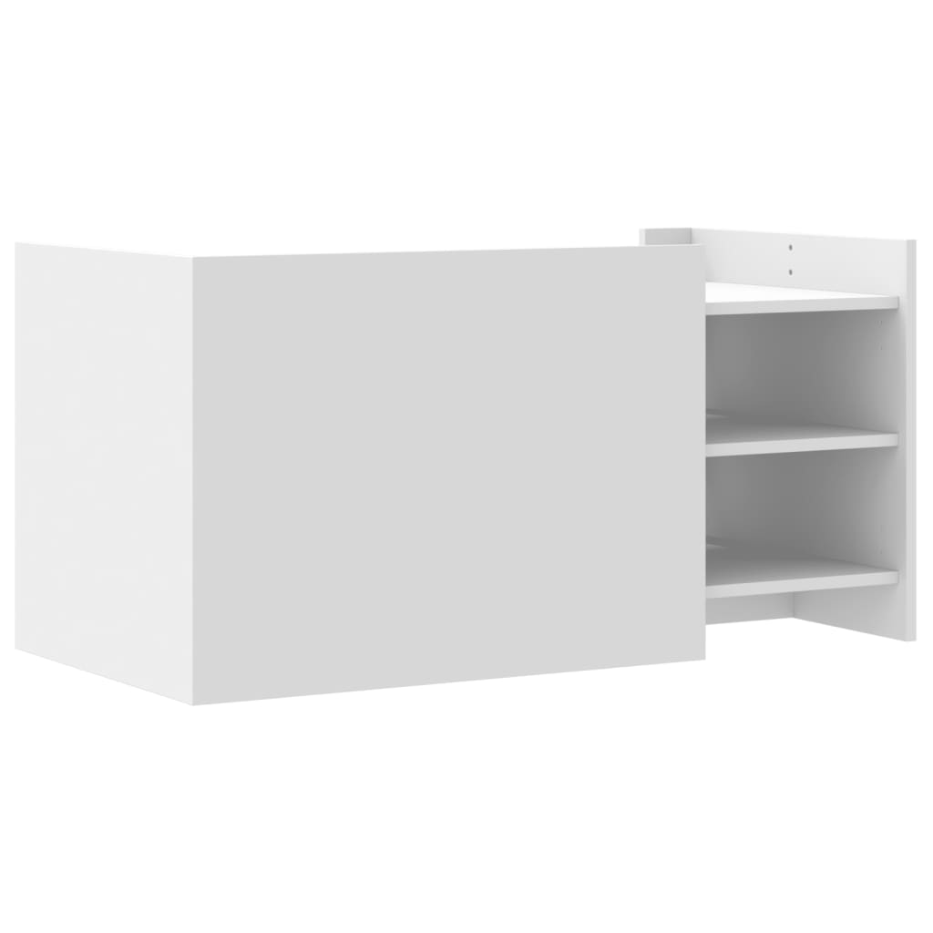 Table basse blanche 100x50x50 cm en bois