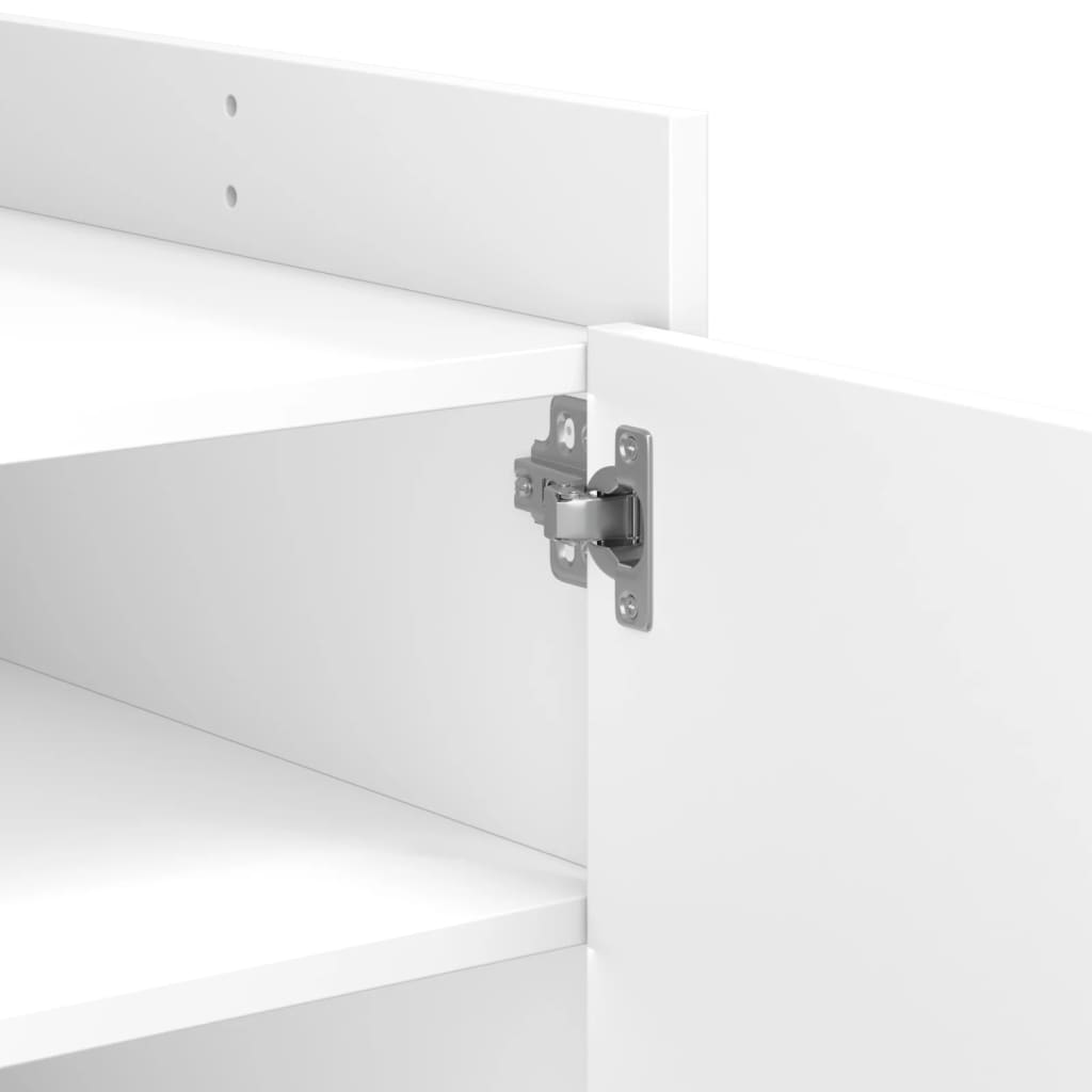 Table basse blanche 100x50x50 cm en bois