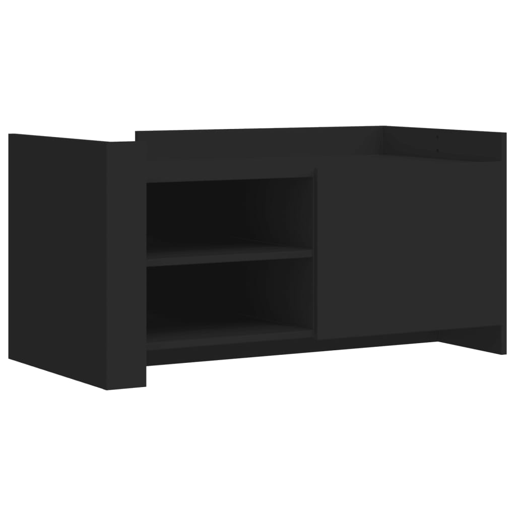 Coffee Table Black 100x50x50 cm Wood Material