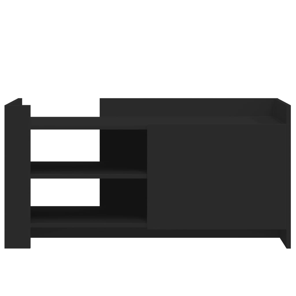 Coffee Table Black 100x50x50 cm Wood Material