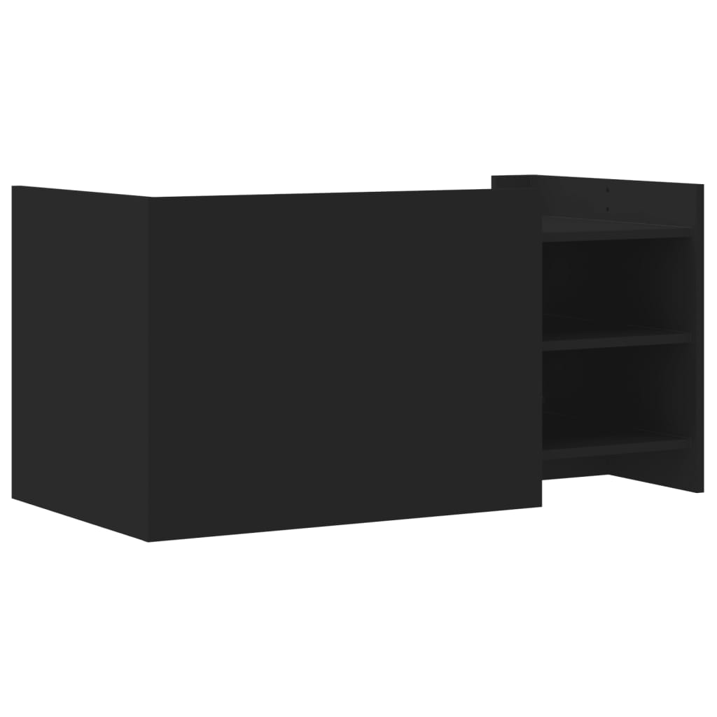 Coffee Table Black 100x50x50 cm Wood Material