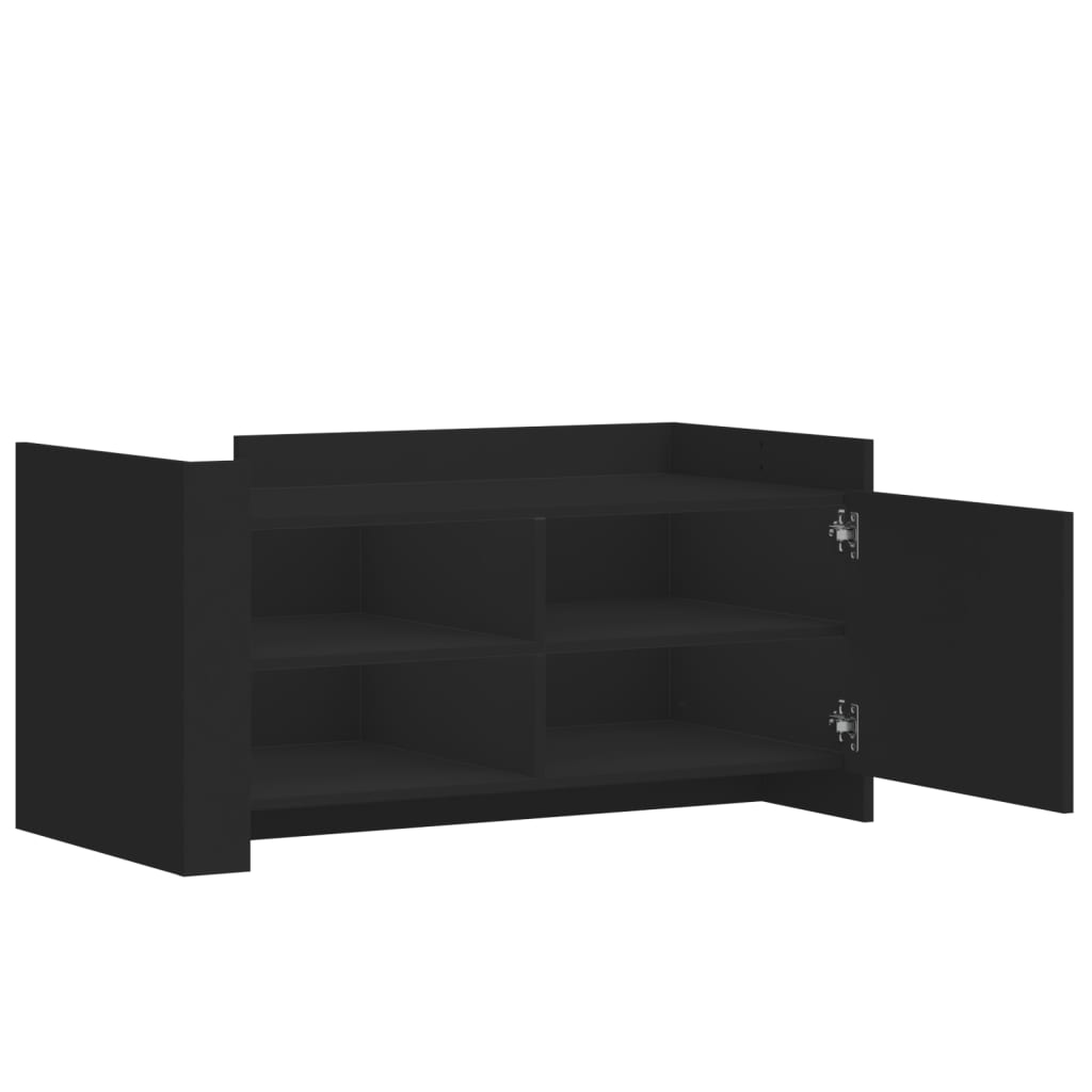 Coffee Table Black 100x50x50 cm Wood Material