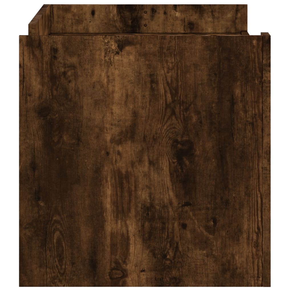 Coffee table smoked oak 100x50x50 cm wood material