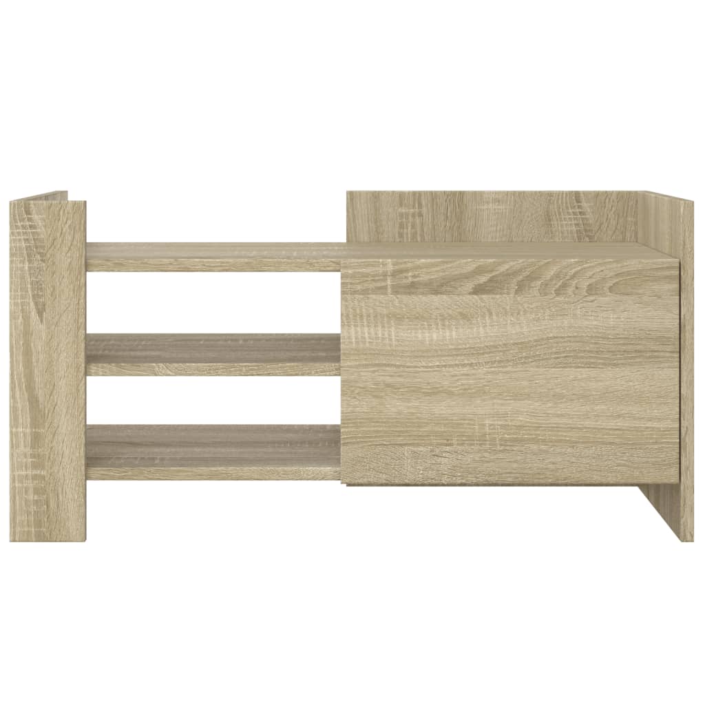 Meuble TV chêne Sonoma 80x35x40 cm matériau bois
