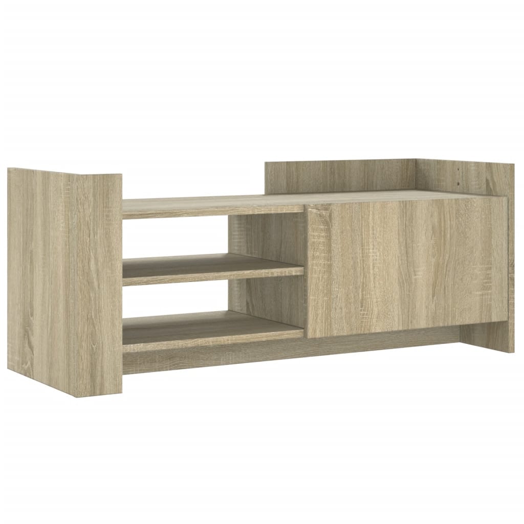 Meuble TV chêne Sonoma 100x35x40 cm matériau bois