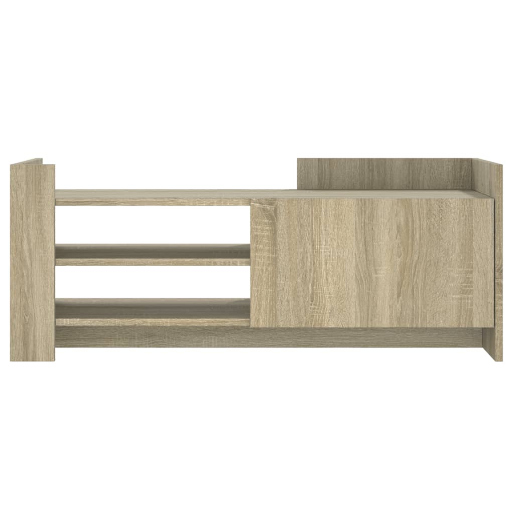 Meuble TV chêne Sonoma 100x35x40 cm matériau bois