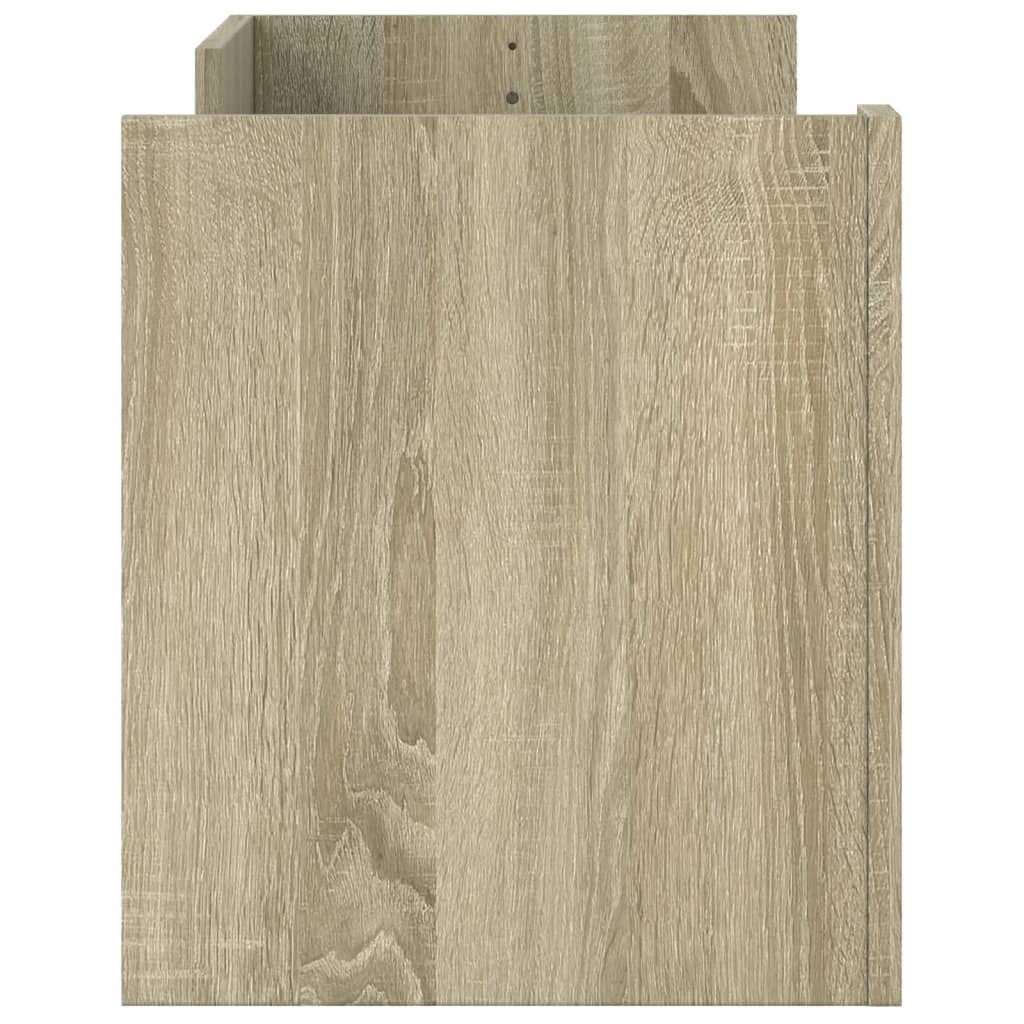 Meuble TV chêne Sonoma 100x35x40 cm matériau bois
