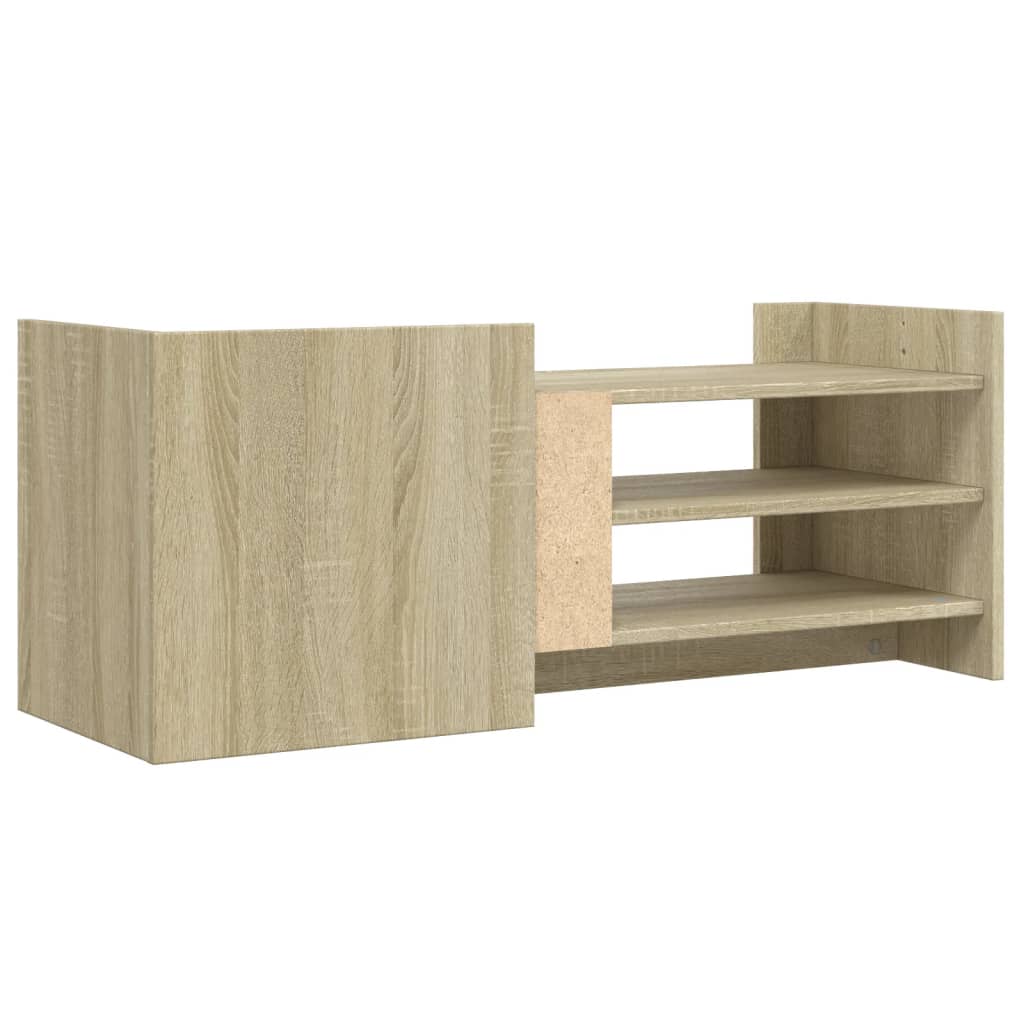 Meuble TV chêne Sonoma 100x35x40 cm matériau bois