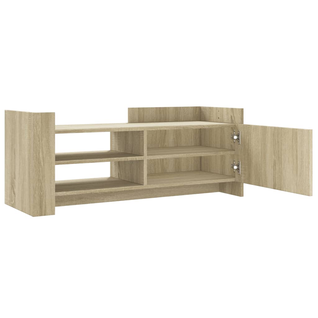 Meuble TV chêne Sonoma 100x35x40 cm matériau bois