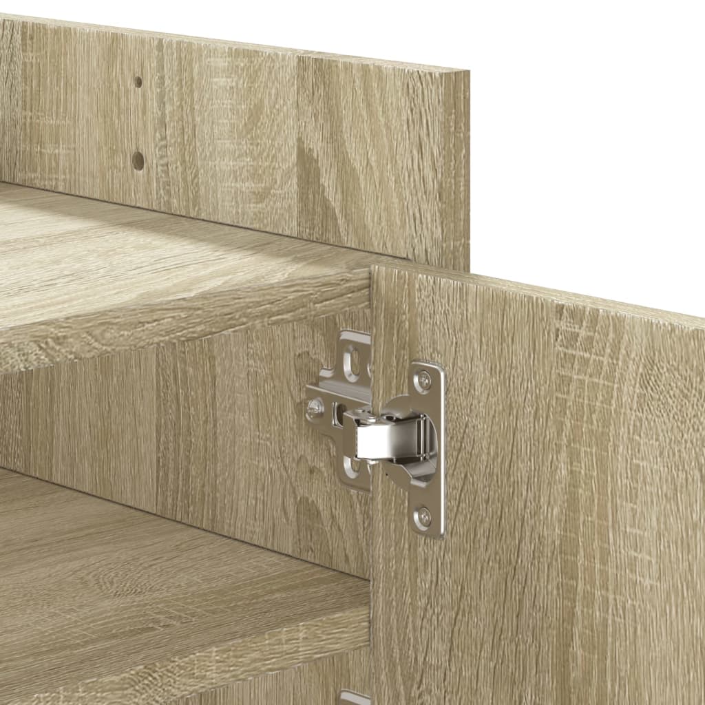 Meuble TV chêne Sonoma 100x35x40 cm matériau bois