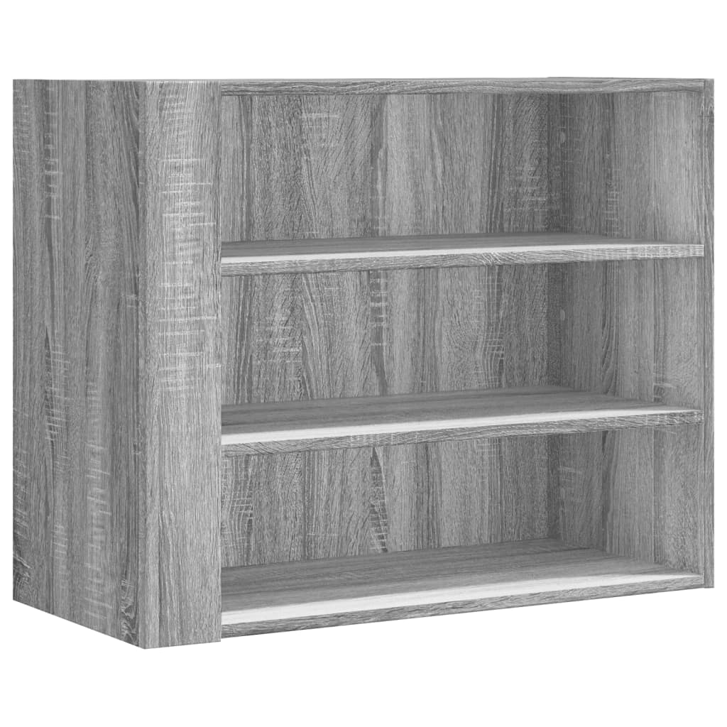 Wall shelf gray Sonoma 75x35x60 cm wood material
